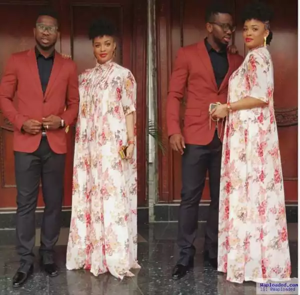 Cute Couple! Joseph Yobo And Wife Adaeze Step Out In Style [See Photo]
